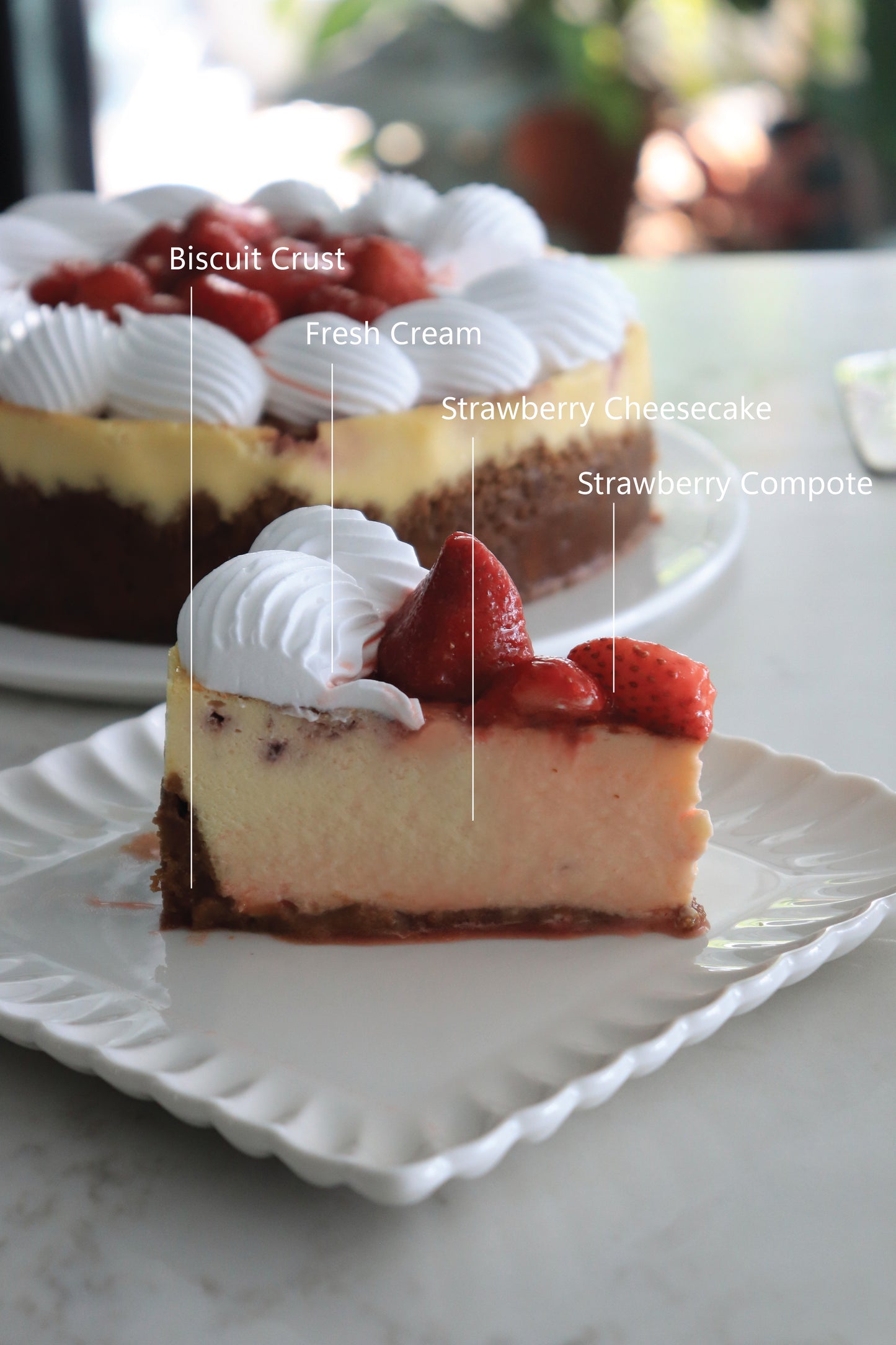 Strawberry Tokeru Cheesecake