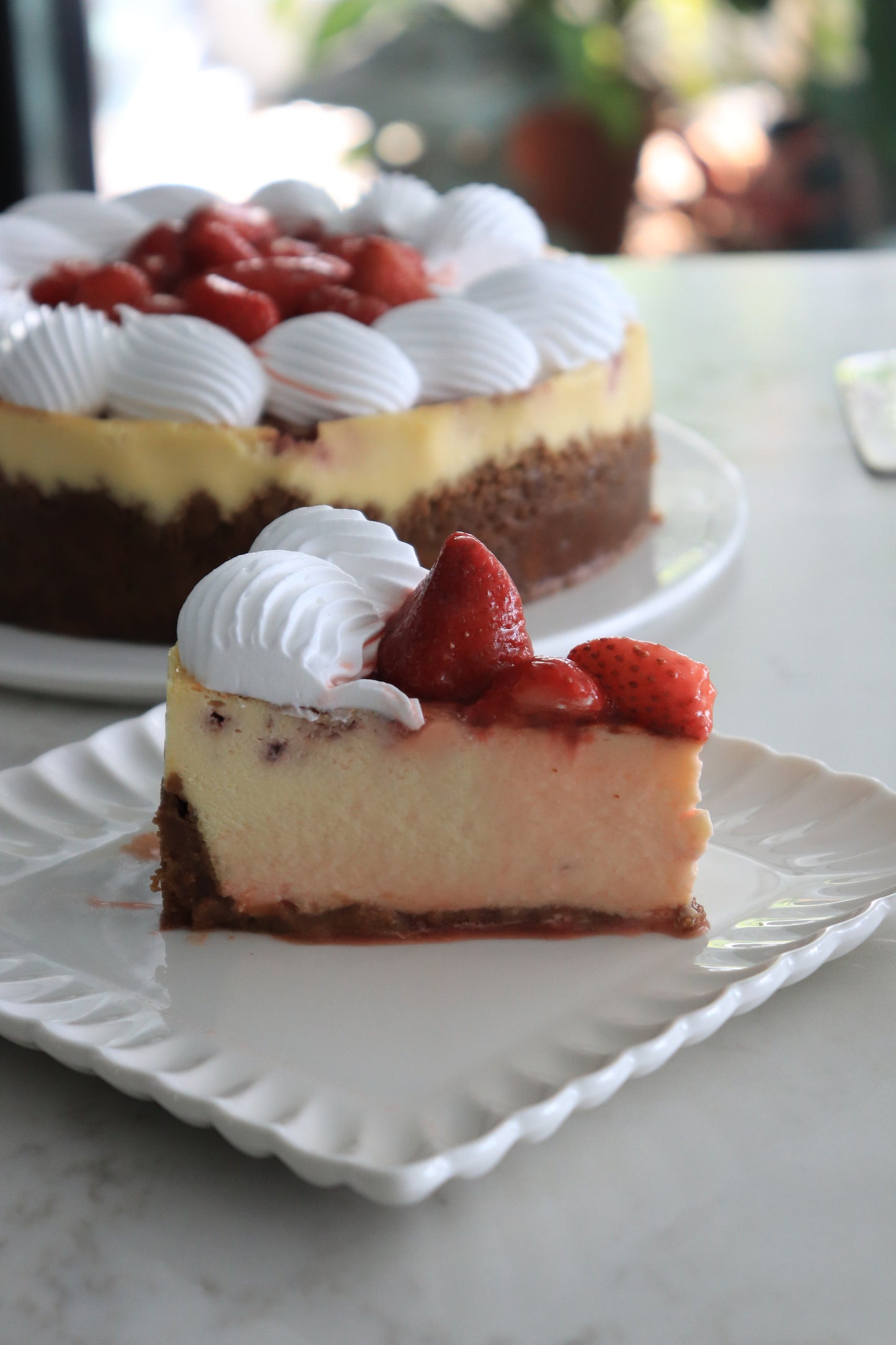 Strawberry Tokeru Cheesecake