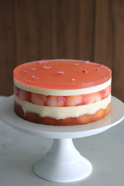 Lychee Blossom Mousse Cake