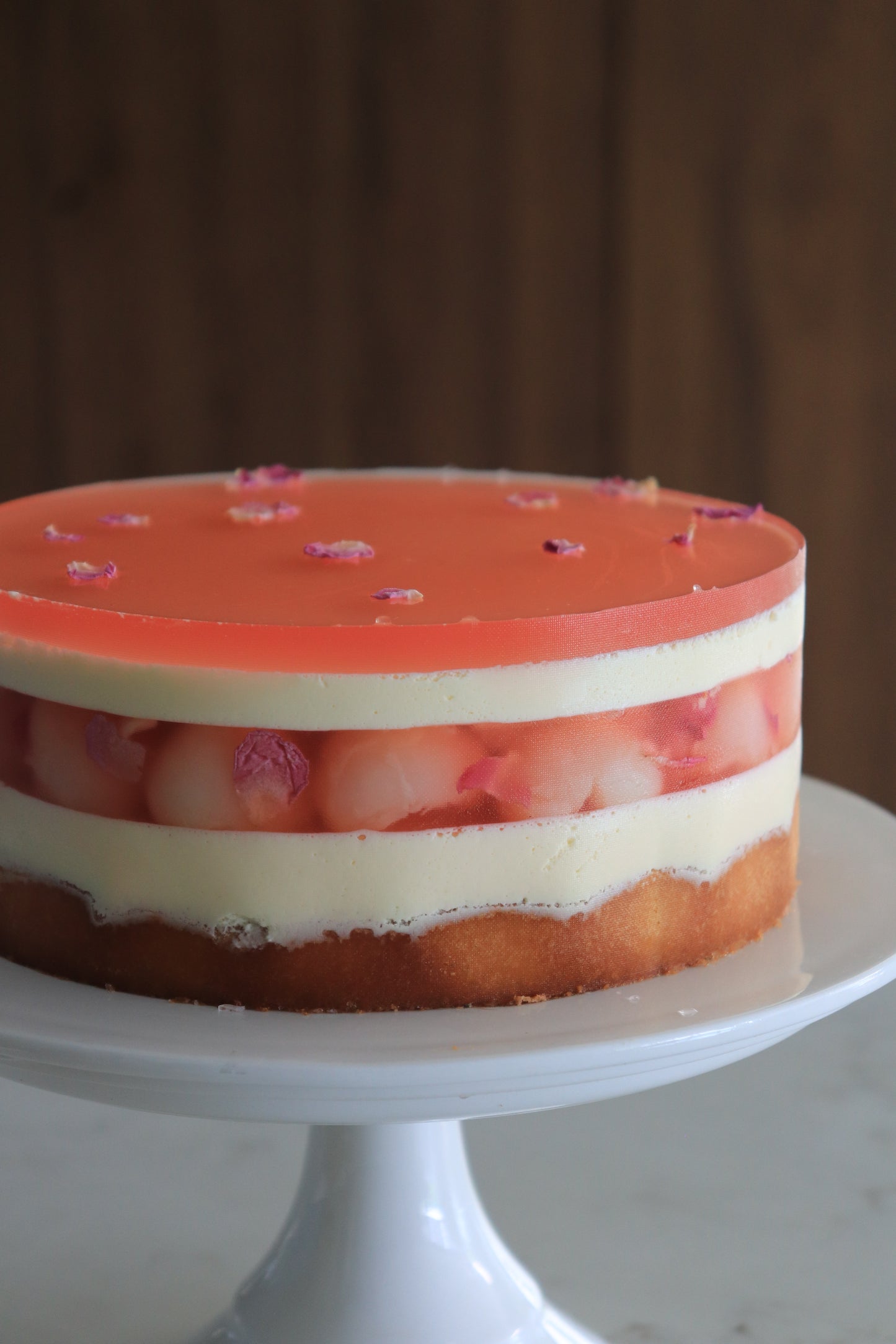 Lychee Blossom Mousse Cake