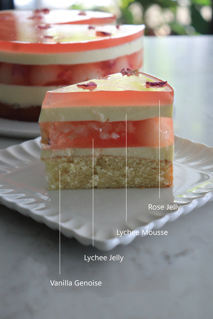 Lychee Blossom Mousse Cake